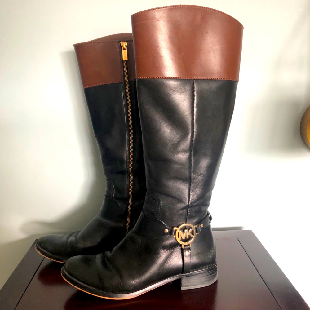 Michael Kors Fulton Harness Tall Riding Boots